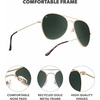 image:imageKnockaround Polarized Aviator Sunglasses for Men amp Women  UV ProtectionGold  Aviator Green