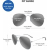 image:imageKnockaround Polarized Aviator Sunglasses for Men amp Women  UV ProtectionSilver  Silver Smoke