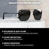 image:imageKnockaround Polarized Navigator Sunglasses for Men amp Women  UV ProtectionBlack  Smoke Mount Evans