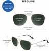 image:imageKnockaround Polarized Navigator Sunglasses for Men amp Women  UV ProtectionGold  Aviator Green Mount Evans