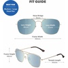 image:imageKnockaround Polarized Navigator Sunglasses for Men amp Women  UV ProtectionGold  Sky Blue Mount Evans