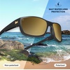 image:imageKnockaround Polarized Sunglasses  Fishing Water Sports  UV ProtectionBlack  Gold