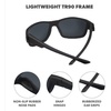 image:imageKnockaround Polarized Sunglasses  Fishing Water Sports  UV ProtectionBlack on Black  Smoke