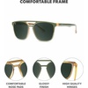 image:imageKnockaround Polarized Sunglasses for Men amp Women  UV400 ProtectionCoyote Calls  Aviator Green