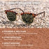 image:imageKnockaround Polarized Sunglasses for Men amp Women  UV400 ProtectionTortoise Shell  Aviator Green