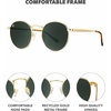 image:imageKnockaround Round Retro Polarized Sunglasses for Men amp Women UV ProtectionGold  Aviator Green