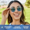 image:imageKnockaround Round Retro Polarized Sunglasses for Men amp Women UV ProtectionLakefront  Ocean Breeze