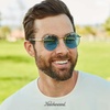 image:imageKnockaround Round Retro Polarized Sunglasses for Men amp Women UV ProtectionLakefront  Ocean Breeze