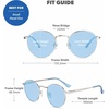image:imageKnockaround Round Retro Polarized Sunglasses for Men amp Women UV ProtectionLakefront  Ocean Breeze
