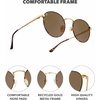 image:imageKnockaround Round Retro Polarized Sunglasses for Men amp Women UV ProtectionNo Alibi  Amber