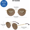 image:imageKnockaround Round Retro Polarized Sunglasses for Men amp Women UV ProtectionNo Alibi  Amber