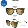 image:imageKnockaround Round Trendy Polarized Sunglasses for Women  UV ProtectionBlack  Gold