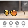 image:imageKnockaround Round Trendy Polarized Sunglasses for Women  UV ProtectionBlack  Rose Gold