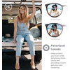 image:imageKnockaround Round Trendy Polarized Sunglasses for Women  UV ProtectionBlack  Rose Gold