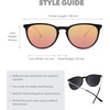 image:imageKnockaround Round Trendy Polarized Sunglasses for Women  UV ProtectionBlack  Rose Gold