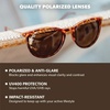 image:imageKnockaround Round Trendy Polarized Sunglasses for Women  UV ProtectionBlonde Tortoise Shell  Amber Mary Janes