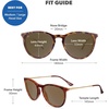 image:imageKnockaround Round Trendy Polarized Sunglasses for Women  UV ProtectionBlonde Tortoise Shell  Amber Mary Janes