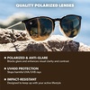 image:imageKnockaround Round Trendy Polarized Sunglasses for Women  UV ProtectionBrookbed  Gold