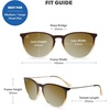 image:imageKnockaround Round Trendy Polarized Sunglasses for Women  UV ProtectionBrookbed  Gold