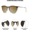 image:imageKnockaround Round Trendy Polarized Sunglasses for Women  UV ProtectionBrookbed  Gold