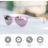 image:imageKnockaround Round Trendy Polarized Sunglasses for Women  UV ProtectionPink Lemonade  Pink
