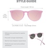 image:imageKnockaround Round Trendy Polarized Sunglasses for Women  UV ProtectionPink Lemonade  Pink