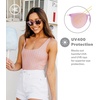 image:imageKnockaround Round Trendy Polarized Sunglasses for Women  UV ProtectionPink Lemonade  Pink