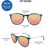 image:imageKnockaround Round Trendy Polarized Sunglasses for Women  UV ProtectionSlate Tortoise Shell  Rose Gold