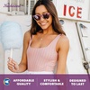 image:imageKnockaround Round Trendy Polarized Sunglasses for Women  UV ProtectionVelvet Royale  Rose Gold