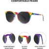 image:imageKnockaround Round Trendy Polarized Sunglasses for Women UV400 ProtectionLoud and Proud  Smoke