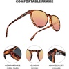 image:imageKnockaround Round Trendy Polarized Sunglasses for Women UV400 ProtectionPink Ink  Rose Gold