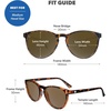 image:imageKnockaround Round Trendy Polarized Sunglasses for Women UV400 ProtectionTortoise Shell  Amber