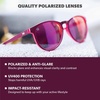 image:imageKnockaround Round Trendy Polarized Sunglasses for Women UV400 ProtectionWatermelon Geode  Fuchsia