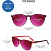 image:imageKnockaround Round Trendy Polarized Sunglasses for Women UV400 ProtectionWatermelon Geode  Fuchsia