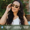 image:imageKnockaround Rounded Square Polarized Sunglasses for Men Women UV ProtectionAged Sage  Amber