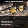 image:imageKnockaround Rounded Square Polarized Sunglasses for Men Women UV ProtectionBlack  Gold