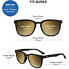 image:imageKnockaround Rounded Square Polarized Sunglasses for Men Women UV ProtectionBlack  Gold
