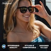 image:imageKnockaround Rounded Square Polarized Sunglasses for Men Women UV ProtectionBlack  Gold