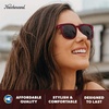 image:imageKnockaround Rounded Square Polarized Sunglasses for Men Women UV ProtectionBlack Cherry  Smoke