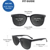 image:imageKnockaround Rounded Square Polarized Sunglasses for Men Women UV ProtectionBlack on Black  Smoke