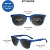 image:imageKnockaround Rounded Square Polarized Sunglasses for Men Women UV ProtectionBlue Obsidian  Smoke