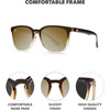 image:imageKnockaround Rounded Square Polarized Sunglasses for Men Women UV ProtectionBrookbed  Gold