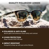 image:imageKnockaround Rounded Square Polarized Sunglasses for Men Women UV ProtectionBrookbed  Gold