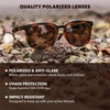 image:imageKnockaround Rounded Square Polarized Sunglasses for Men Women UV ProtectionCypress Tortoise  Amber