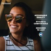 image:imageKnockaround Rounded Square Polarized Sunglasses for Men Women UV ProtectionCypress Tortoise  Amber