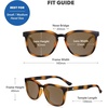 image:imageKnockaround Rounded Square Polarized Sunglasses for Men Women UV ProtectionCypress Tortoise  Amber