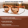 image:imageKnockaround Rounded Square Polarized Sunglasses for Men Women UV ProtectionGlossy Blonde Tortoise Shell  Amber