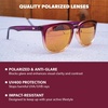 image:imageKnockaround Rounded Square Polarized Sunglasses for Men Women UV ProtectionHot Take  Rose Gold