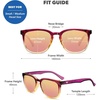 image:imageKnockaround Rounded Square Polarized Sunglasses for Men Women UV ProtectionHot Take  Rose Gold