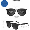 image:imageKnockaround Rounded Square Polarized Sunglasses for Men Women UV ProtectionMidnight  Smoke